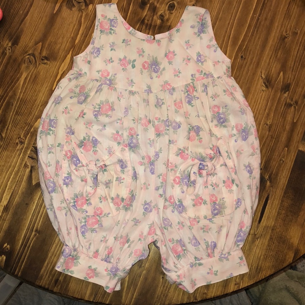 Vintage laura Ashley 6-12m romper